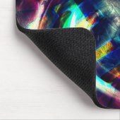 Starke rote bis blaue Spirale über graue, raue For Mousepad (Ecke)