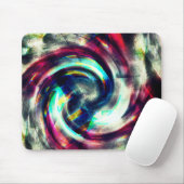 Starke rote bis blaue Spirale über graue, raue For Mousepad (Mit Mouse)