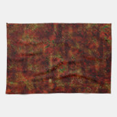 Starke rote Haut über grobgrau Geschirrtuch (Horizontal)