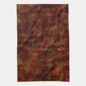 Starke rote Haut über grobgrau Geschirrtuch (Vertikal)