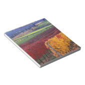 Starke rote und gelbe Herbstfarben auf dem Gehring Notizblock (angewinkelt)