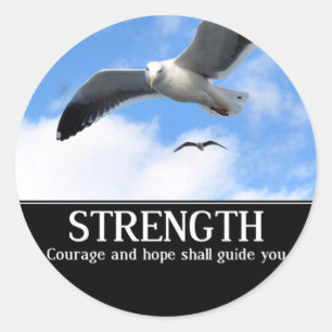 Stärke Runder Aufkleber