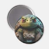 Starke Schildkröte Magnet (Vorderseite/Rückseite)
