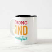 Starke schöne wie andere Mädchen Zweifarbige Tasse (Vorderseite Links)