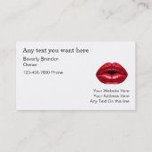 Starke Schönheit BusinessCards Visitenkarte (Rückseite)