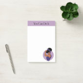 Starke schwarze Frau Post-it-Notizen Post-it Klebezettel (Büro)