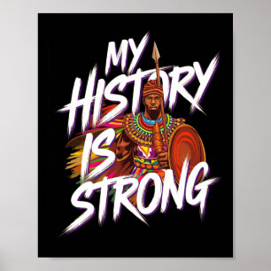 Starke schwarze Geschichte Monat Afro amerikanisch Poster