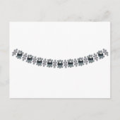 Starke schwarze Perlen Postkarte (Vorderseite)