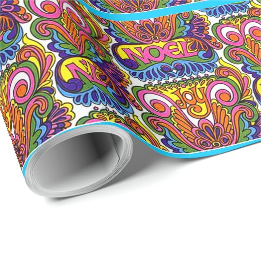 STARKE SECHZIGER-ART-RETRO WEIHNACHTEN, DAS PAPR GESCHENKPAPIER (Rolleneckpunkt)