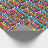 STARKE SECHZIGER-ART-RETRO WEIHNACHTEN, DAS PAPR GESCHENKPAPIER (Ecke)