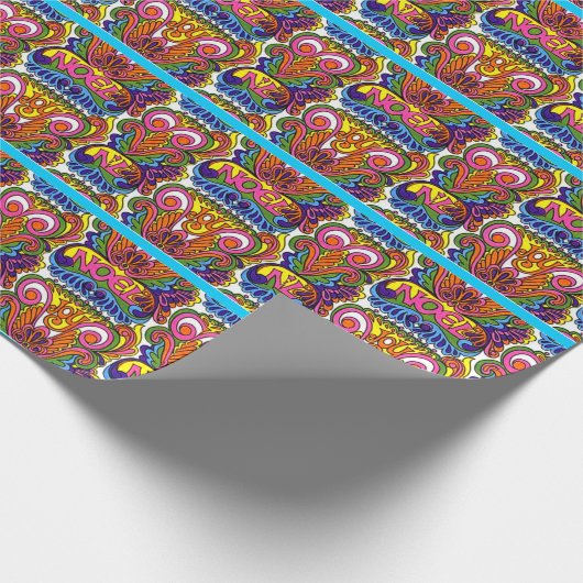 STARKE SECHZIGER-ART-RETRO WEIHNACHTEN, DAS PAPR GESCHENKPAPIER (Ecke)