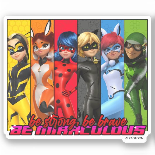 Starke, sei tapfer, sei wunderbar aufkleber (Vorderseite)