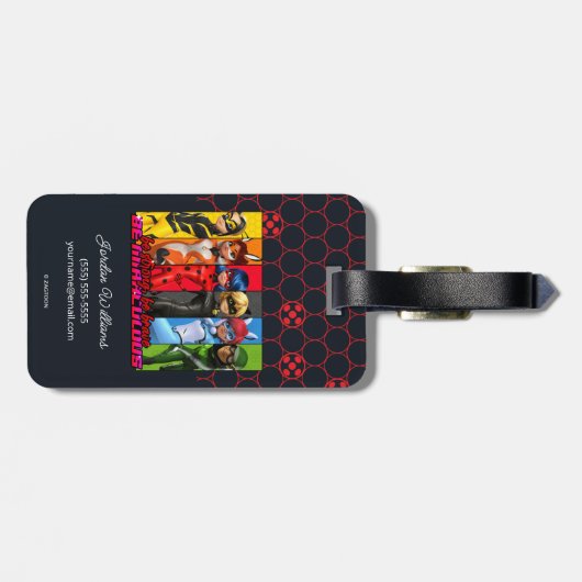 Starke, sei tapfer, sei wunderbar gepäckanhänger (Rückseite horizontal)