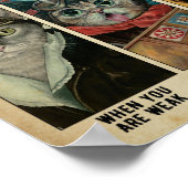 Starke sein mutig sein demütig poster (Ecke)