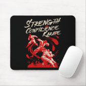 Stärke Selbstvertrauen Karate Kampfgeist Martial Mousepad (Mit Mouse)