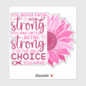 Starke Sensibilisierung für Brustkrebs Aufkleber (Blatt)