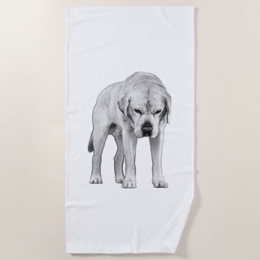 Starke Silhouette Strandtuch (Vorderseite)