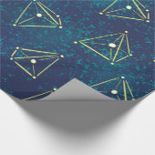 Starke Sky Space Geometry Chemistry Constellations Geschenkpapier (Ecke)