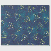 Starke Sky Space Geometry Chemistry Constellations Geschenkpapier (Flach)