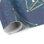 Starke Sky Space Geometry Chemistry Constellations Geschenkpapier (Rolleneckpunkt)