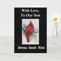 Starke Smart Kind Son Birthday Kardinal Card