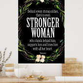 Starke Soldatin stärkere Frauenposter Poster (Küche)