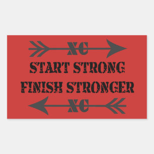 Starke Sticker für Cross Country Runner