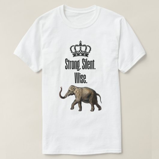 Starke. Stille. Weite T-Shirt (Design vorne)