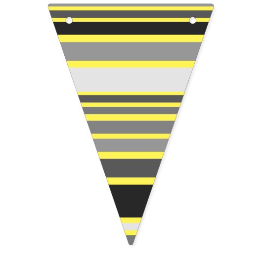 Starke Streifen - grün-gelb Wimpelkette (Zweite Fahne)