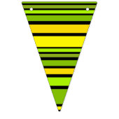 Starke Streifen - grün-gelb Wimpelkette (Erste Fahne)