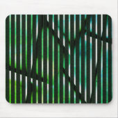 Starke Streifen über grünes abstraktes Design Mousepad (Vorne)
