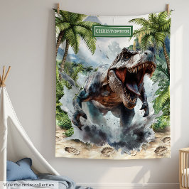 Starke T-Rex Blanket Individuelle Name Personalisi Fleecedecke