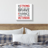 Starke, tapfere, bescheidene und viktorianisch sei leinwanddruck (Insitu (Schlafzimmer))