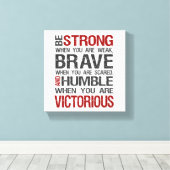 Starke, tapfere, bescheidene und viktorianisch sei leinwanddruck (Insitu (Holzboden))