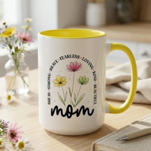 Starke Tapfere Furchtlose Wildblumen-Blumen-Mama