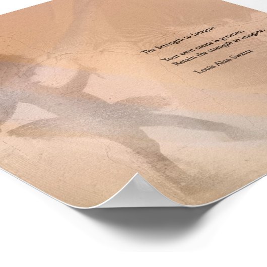 Stärke to Imagine, ein Gedicht von Louis Alan Swar Poster (Ecke)