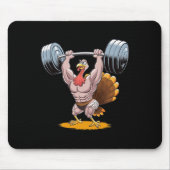Starke Türkei Bodybuilding Erntedank Weightlift Mousepad (Vorne)