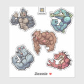 Starke Typ Aufkleber (Blatt)