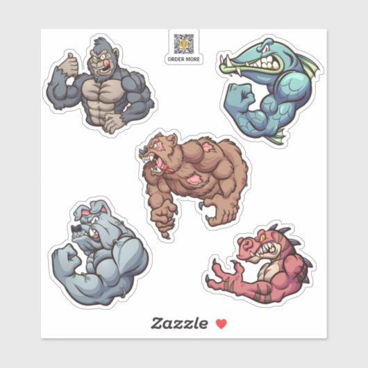 Starke Typ Aufkleber (Blatt)