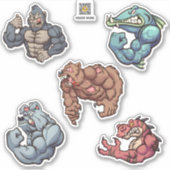 Starke Typ Aufkleber (Vorderseite)