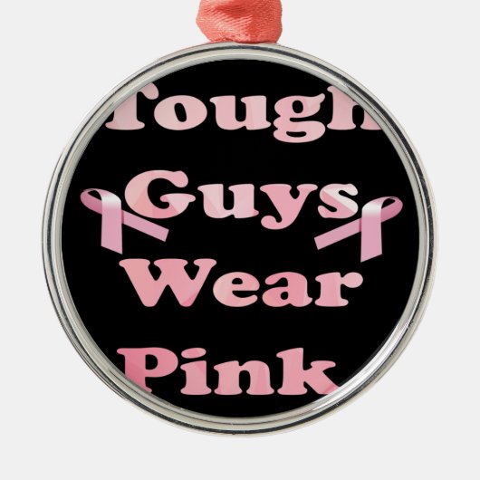 Starke Typ tragen Pink Ornament Aus Metall (Vorne)