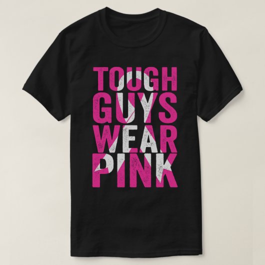 Starke Typ tragen Pink T-Shirt (Design vorne)