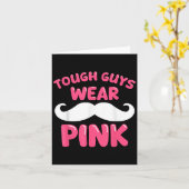 Starke Typ tragen rosa Männer Ehemännchen Karte (Gelbe Blume)