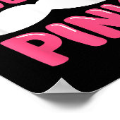 Starke Typ tragen rosa Männer Ehemännchen Poster (Ecke)