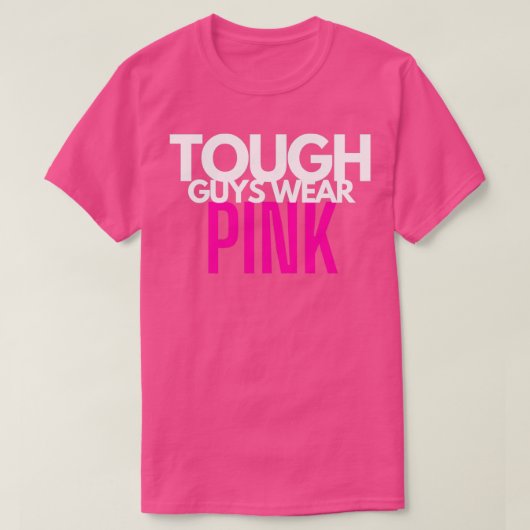 Starke Typ tragen rosa T-Shirt (Design vorne)
