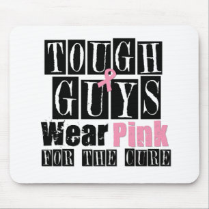 Starke Typen tragen Rosa für die Heilung Mousepad