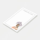 Starke u. schöne Frau Post-it Klebezettel (angewinkelt)