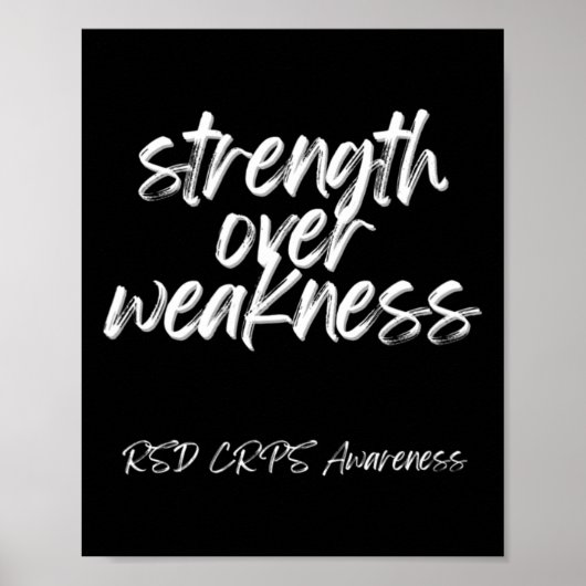 Stärke über Schwäche - RSD-CRPS-Bewusstsein Poster (Vorne)