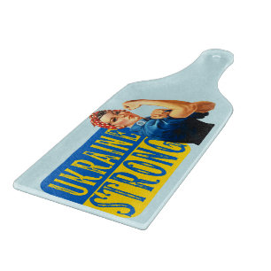 Starke Ukraine Rosie the Riveter Schneidebrett