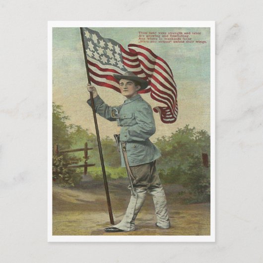 Stärke und Arbeit Postkarte (Vorderseite)